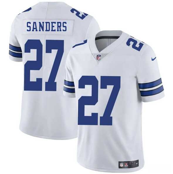 Men & Women & Youth Dallas Cowboys #27 Miles Sanders White 2025 Vapor Untouchable Limited Stitched Jersey